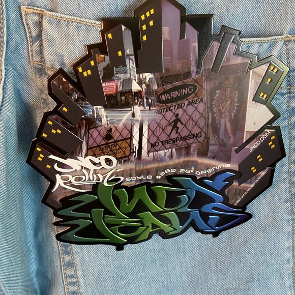 JNCO Jeans W Rollin'. 26". Vintage Wash Limited Edition Roots 30” X 30” Long NWT - Picture 9 of 16